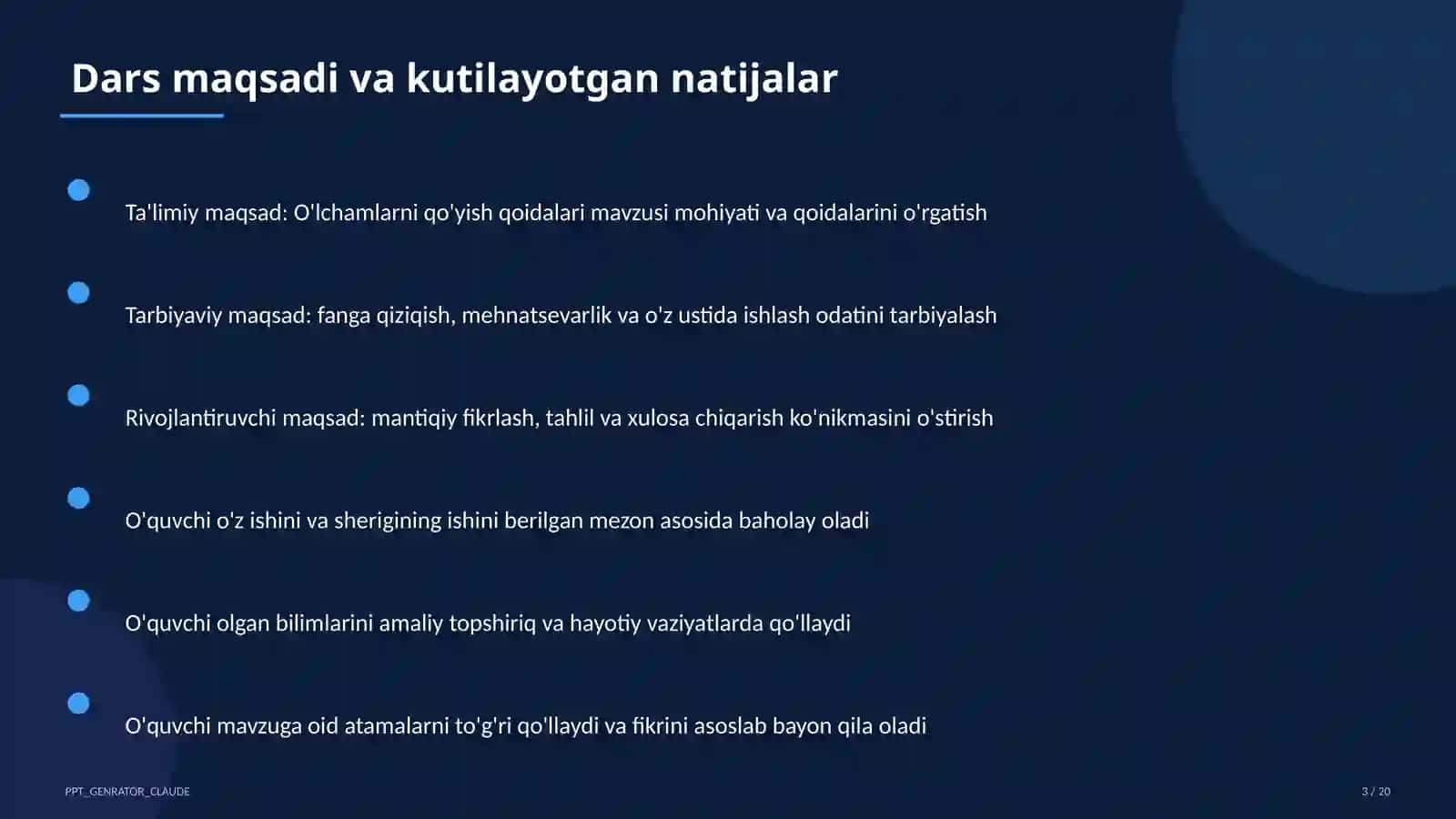O'lchamlarni qo'yish qoidalari (8-sinf) 3