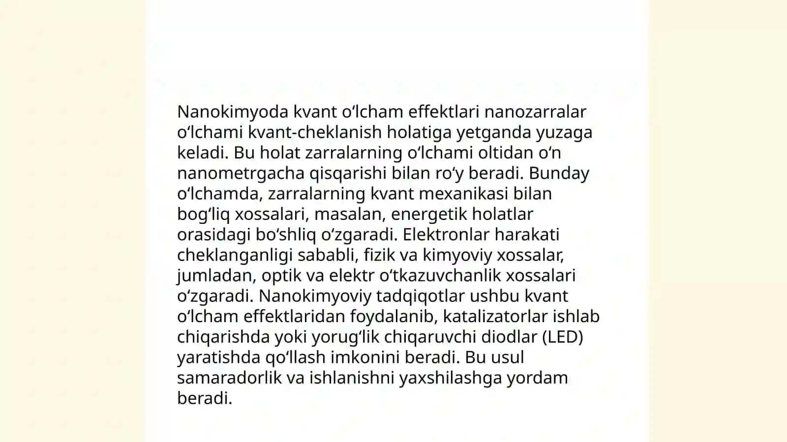 Nanokimyoda o'lcham effektlari 3