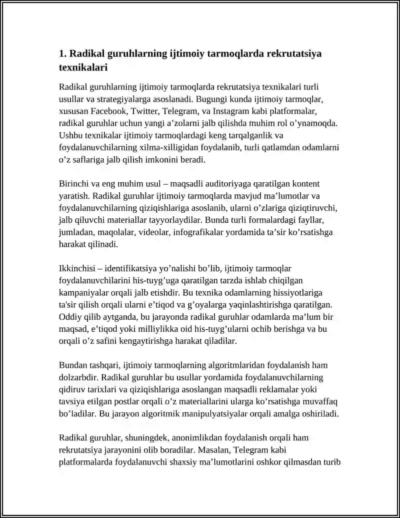 IJTIMOIY TARMOQLARDA RADIKAL GURUHLAR TOMONIDAN MISSIONERLIK TEXNIKALARI 3