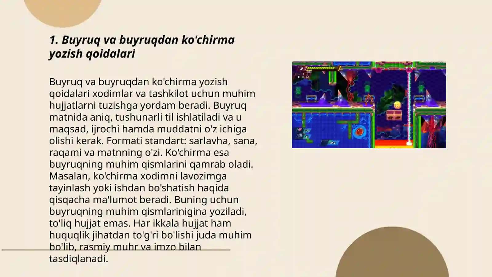 Buyruq va buyruqdan ko'chirma yozish qoidalari 3