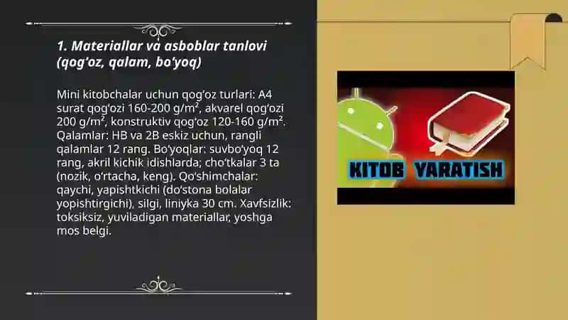 Mini kitobchalar yaratish 3