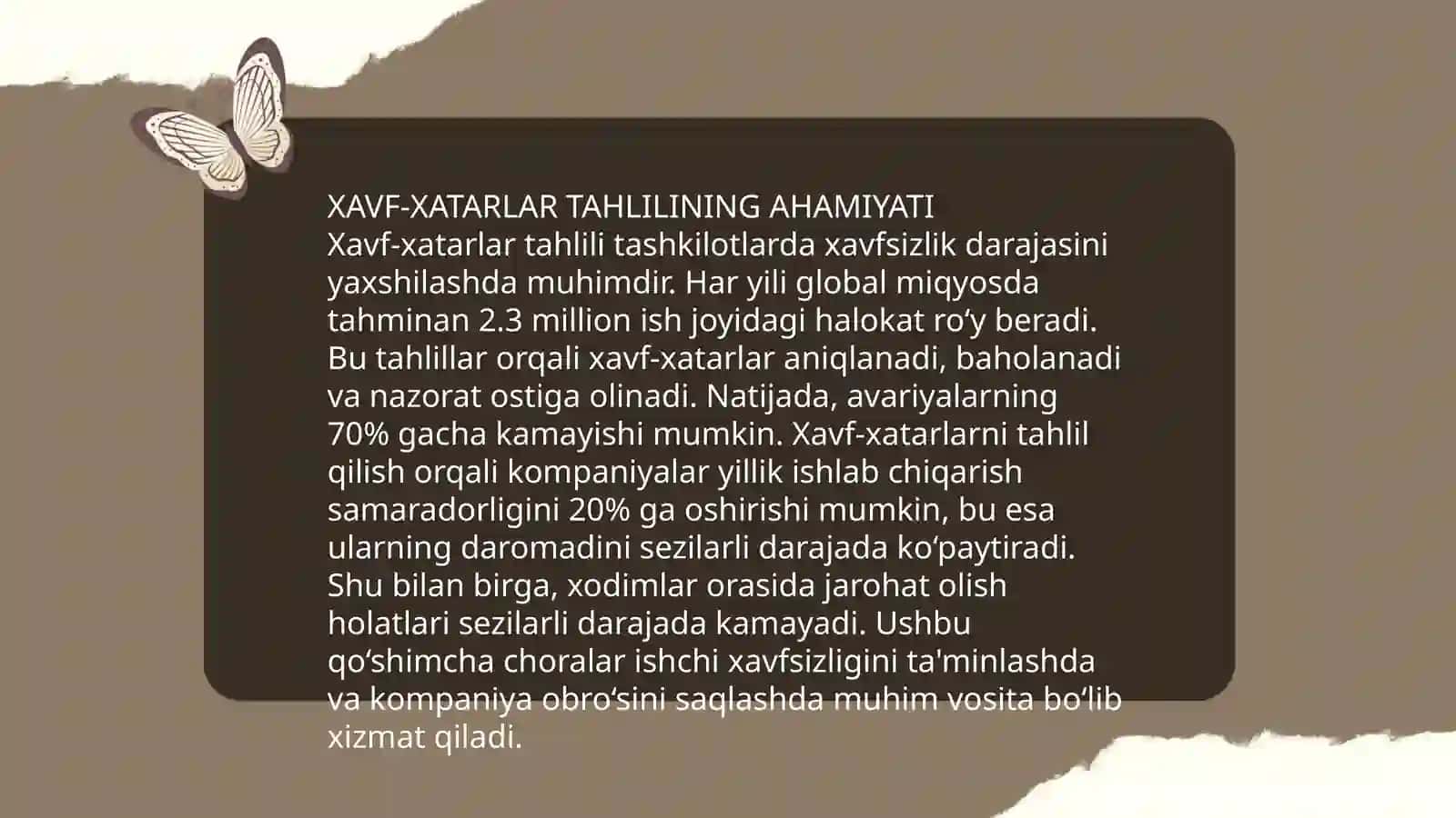 XAVF-XATARLAR TAHLILI 3