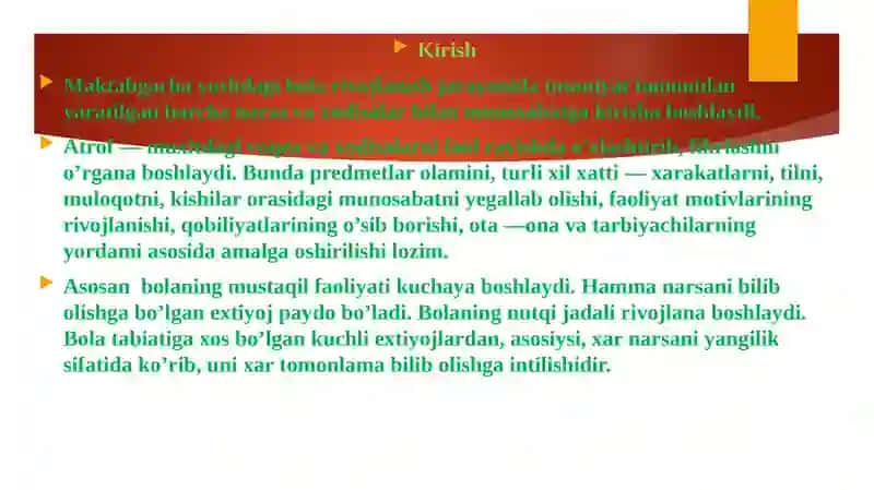 Maktabgacha yoshdagi bolalarni mustaqil fikrlashga o’rgtishda interfaol usullar 3