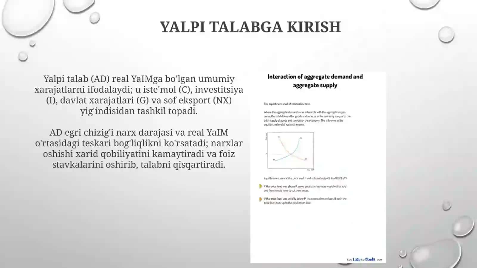 Yalpi talab va uning tarkibiy qismlari 3