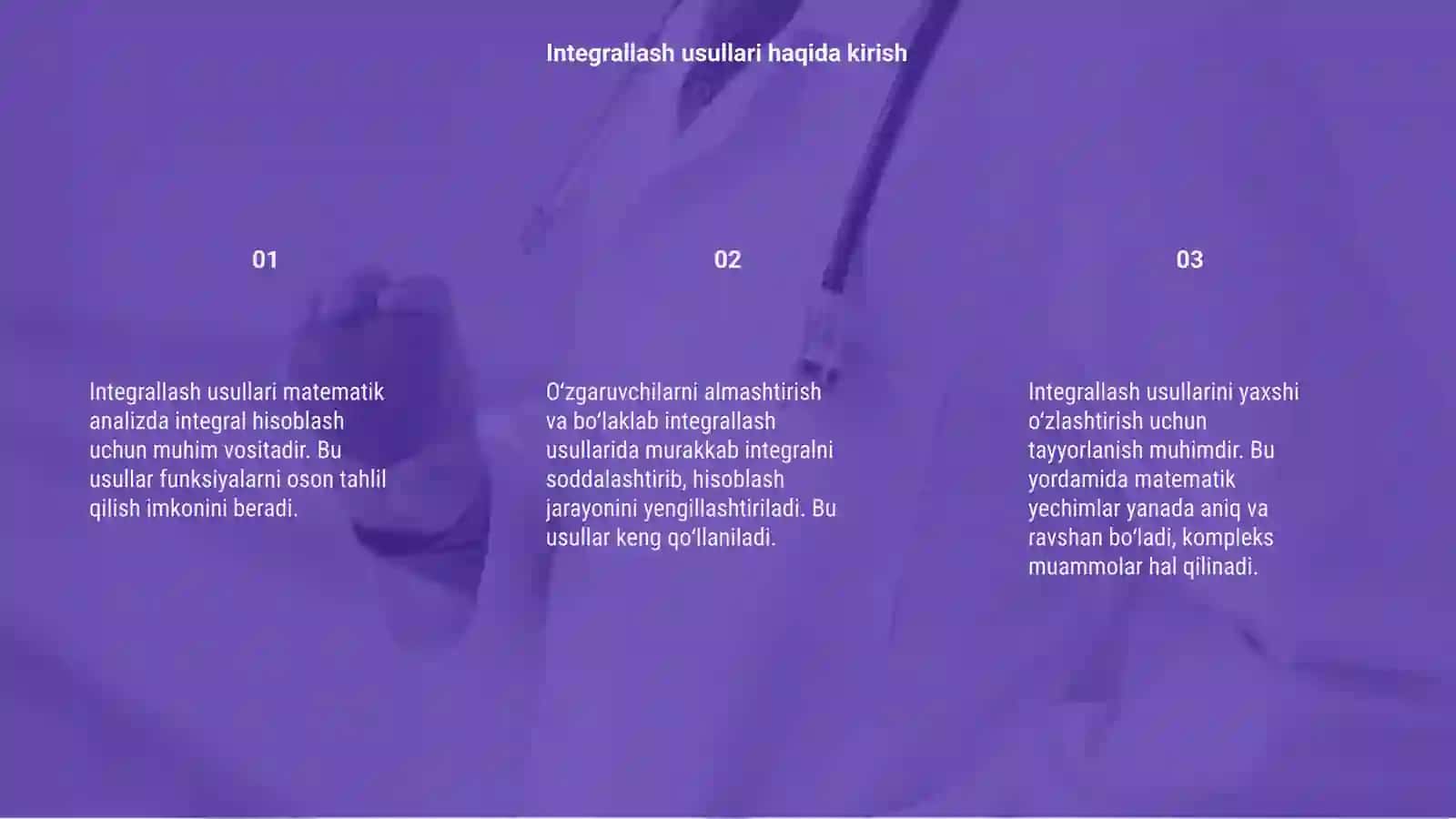 Integrallash usullari 3