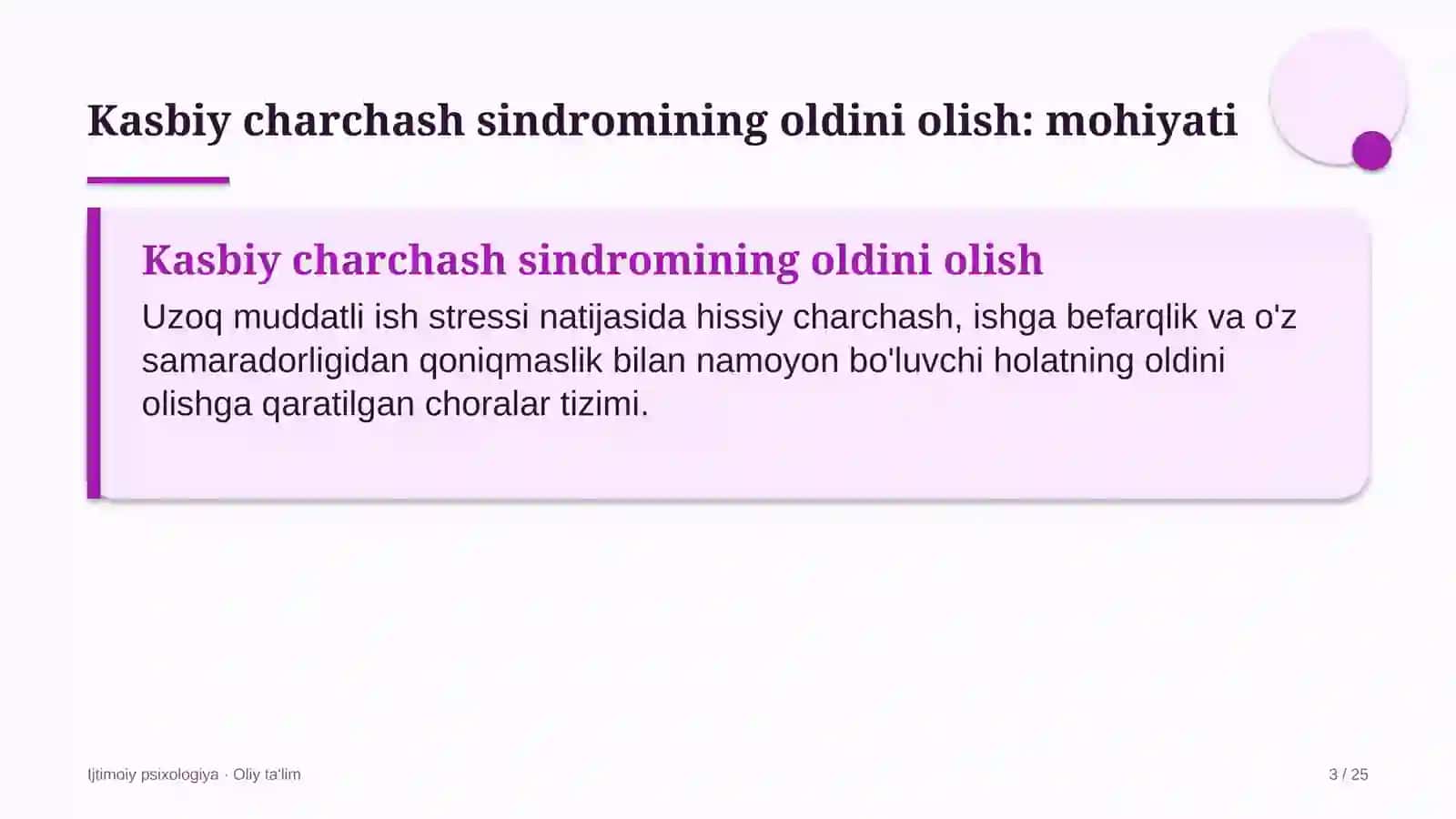 Dehqon bozorlarida kasbiy charchash sindromining oldini olish 3