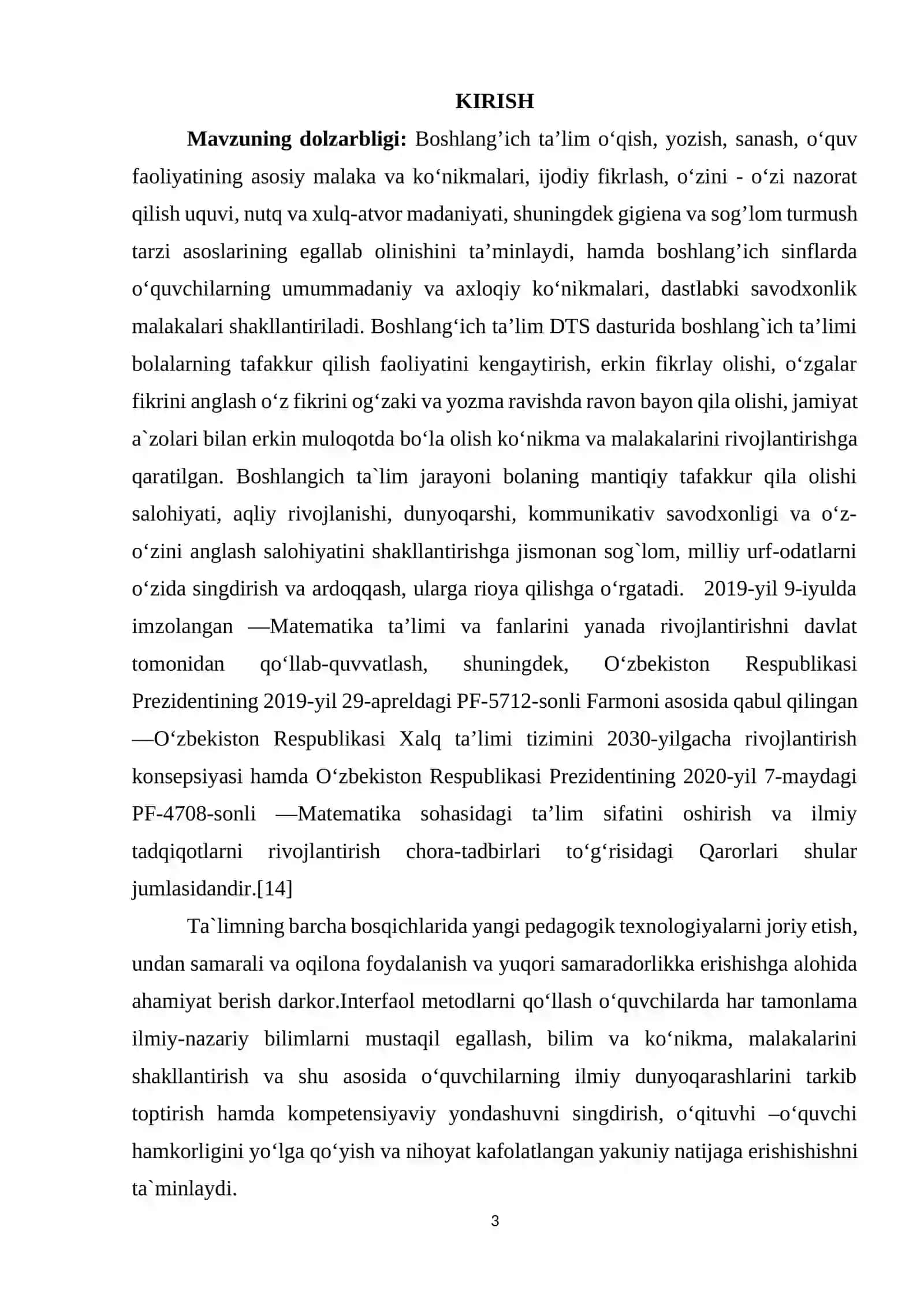 Boshlang‘ich sinf o‘quvchilariga ko‘paytirish va bo‘lish amallarini o‘rgatish metodikasi. 3
