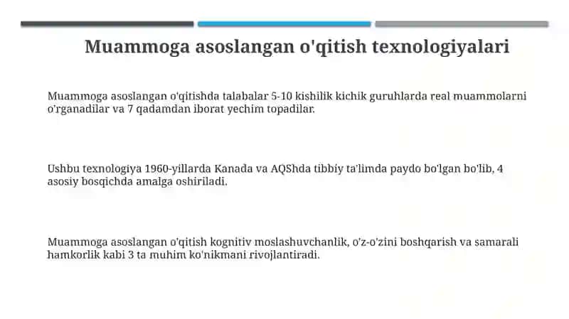 Muammolita'lim texnologiyalari 3