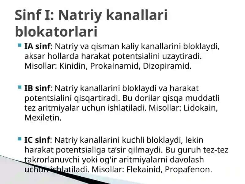 Antiaritmik dori vositalari 3