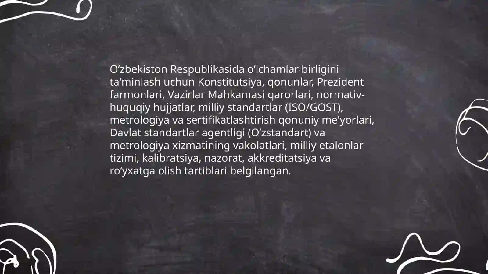 Oʻlchamlar birligini ta'minlash davlat tizimi 3