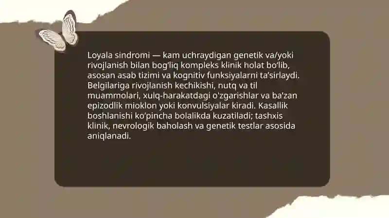 Loyala sindromi 3