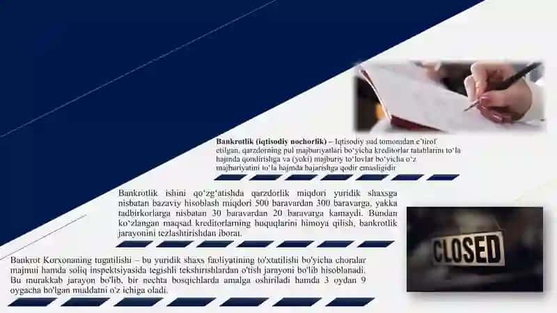 BANKROT KORXONANI TUGATISH 3
