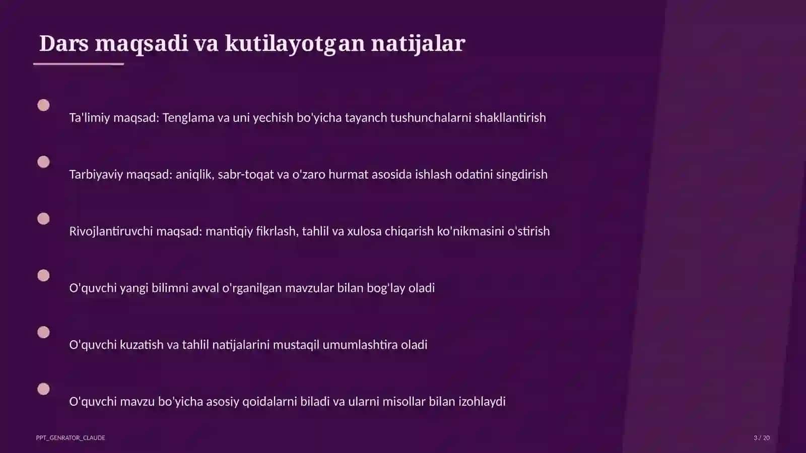 Tenglama va uni yechish (5-sinf) 3