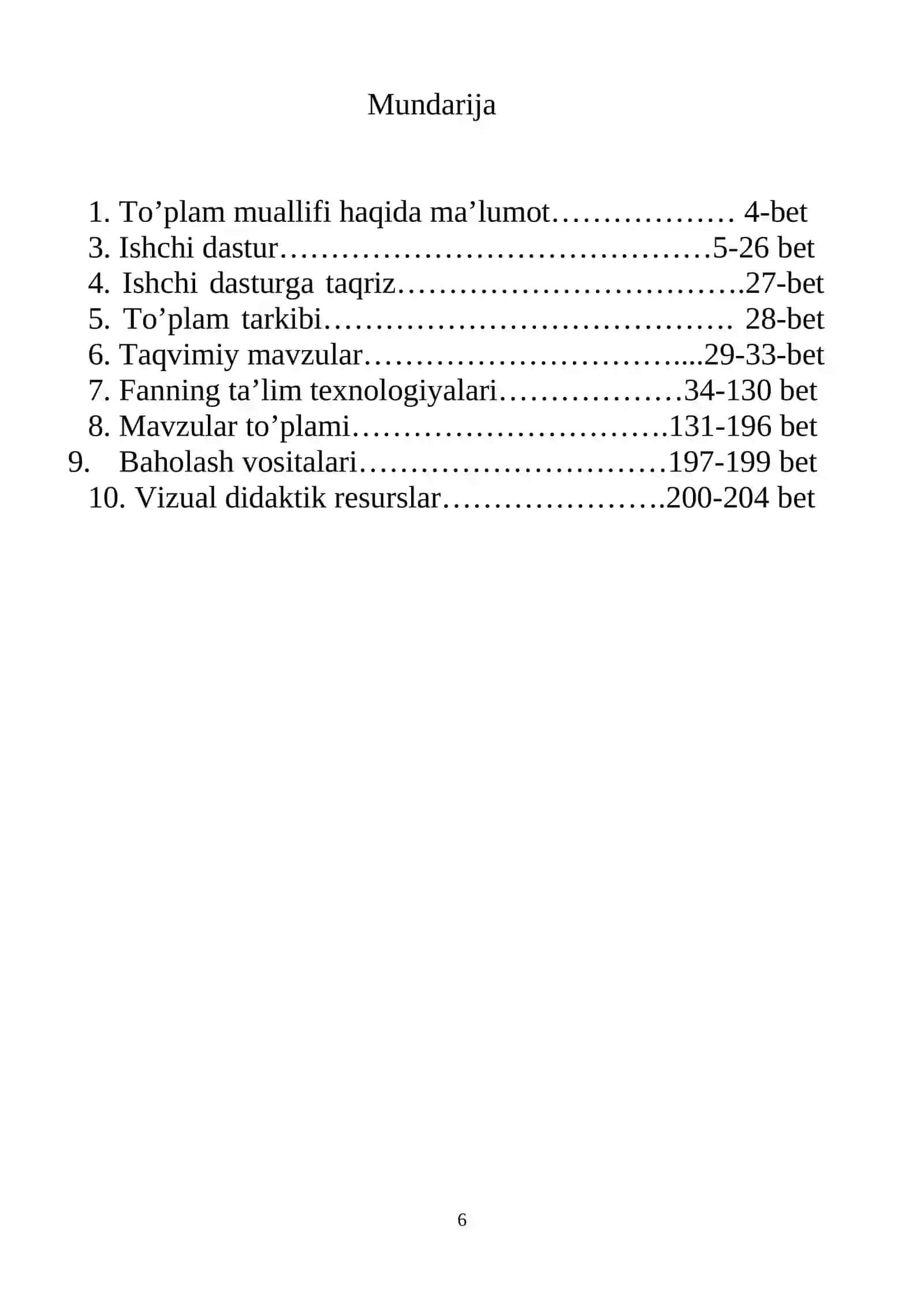 Sanitariya va gigiyena fanidan o'qitish materiallari to'plami 3