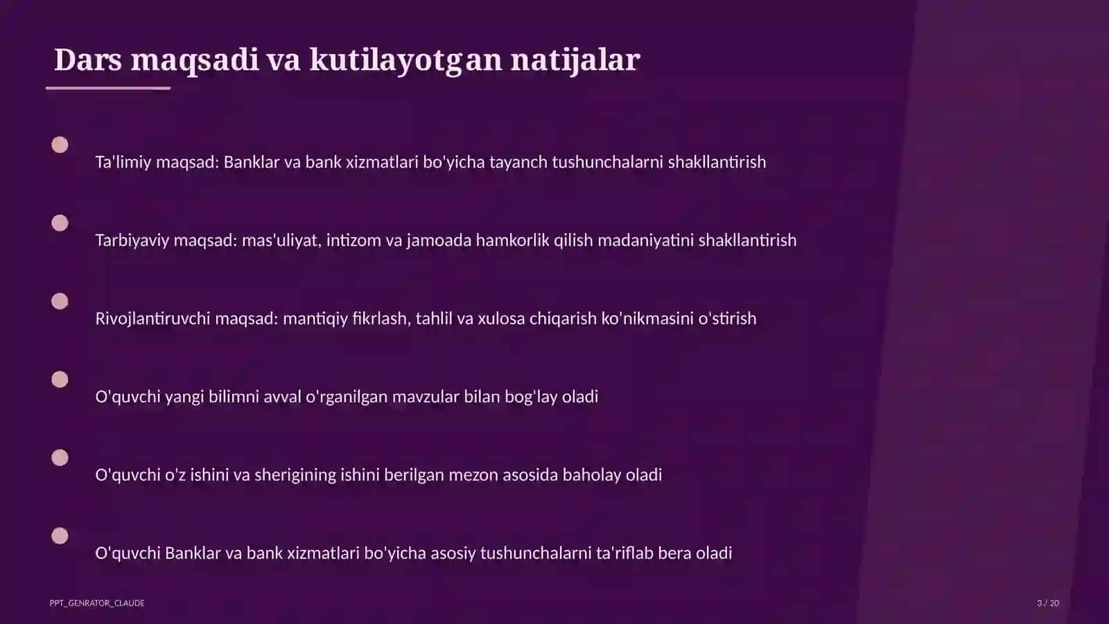Banklar va bank xizmatlari (10-sinf) 3