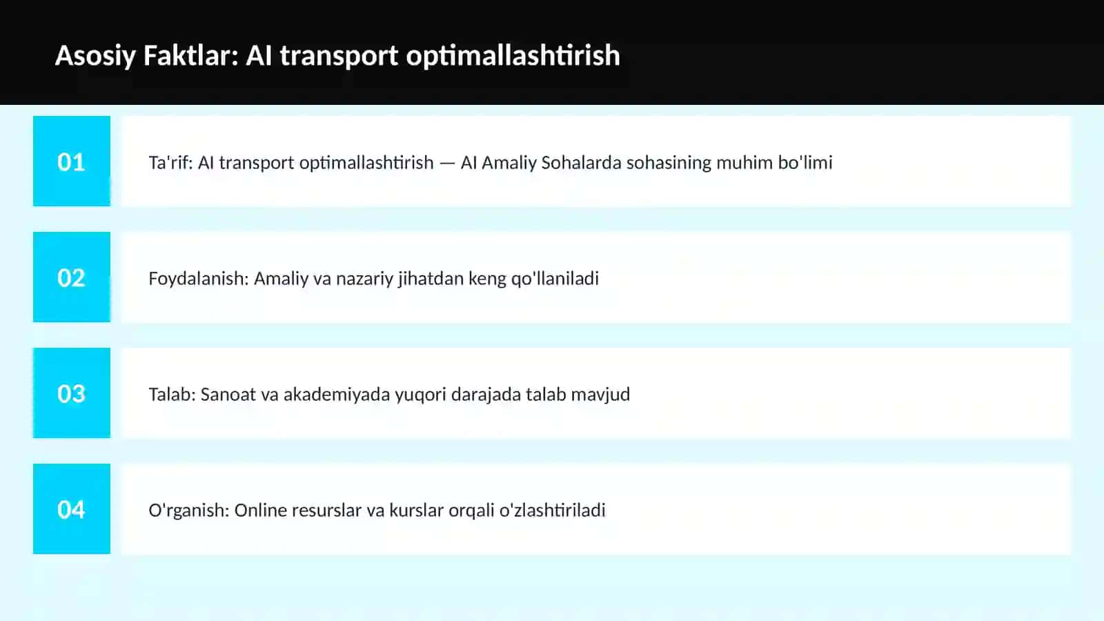 AI transport optimallashtirish 3