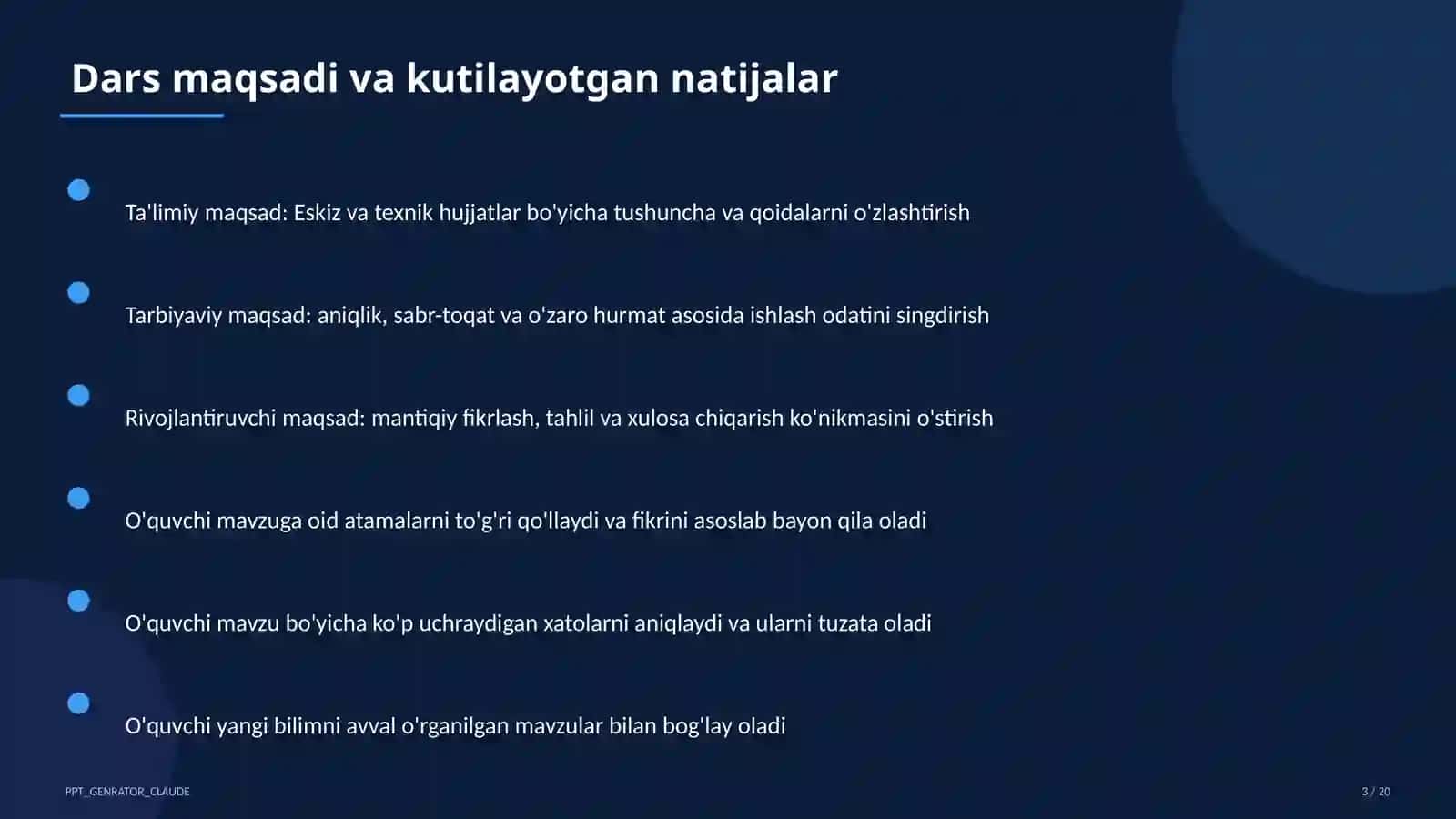 Eskiz va texnik hujjatlar (9-sinf)" 3