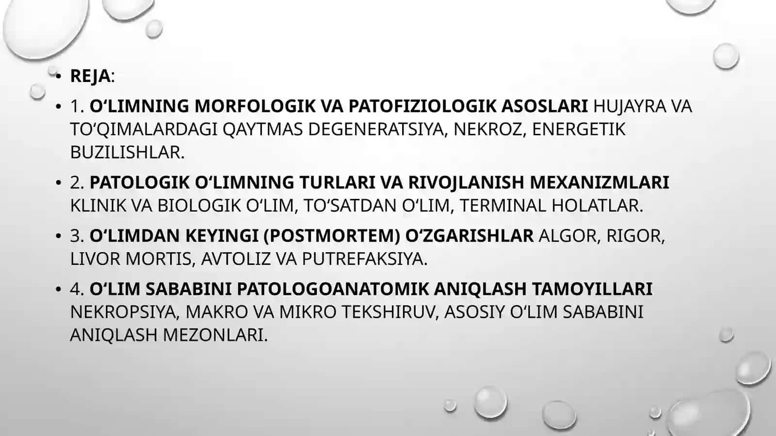 O’lim haqida tushunchalar 3