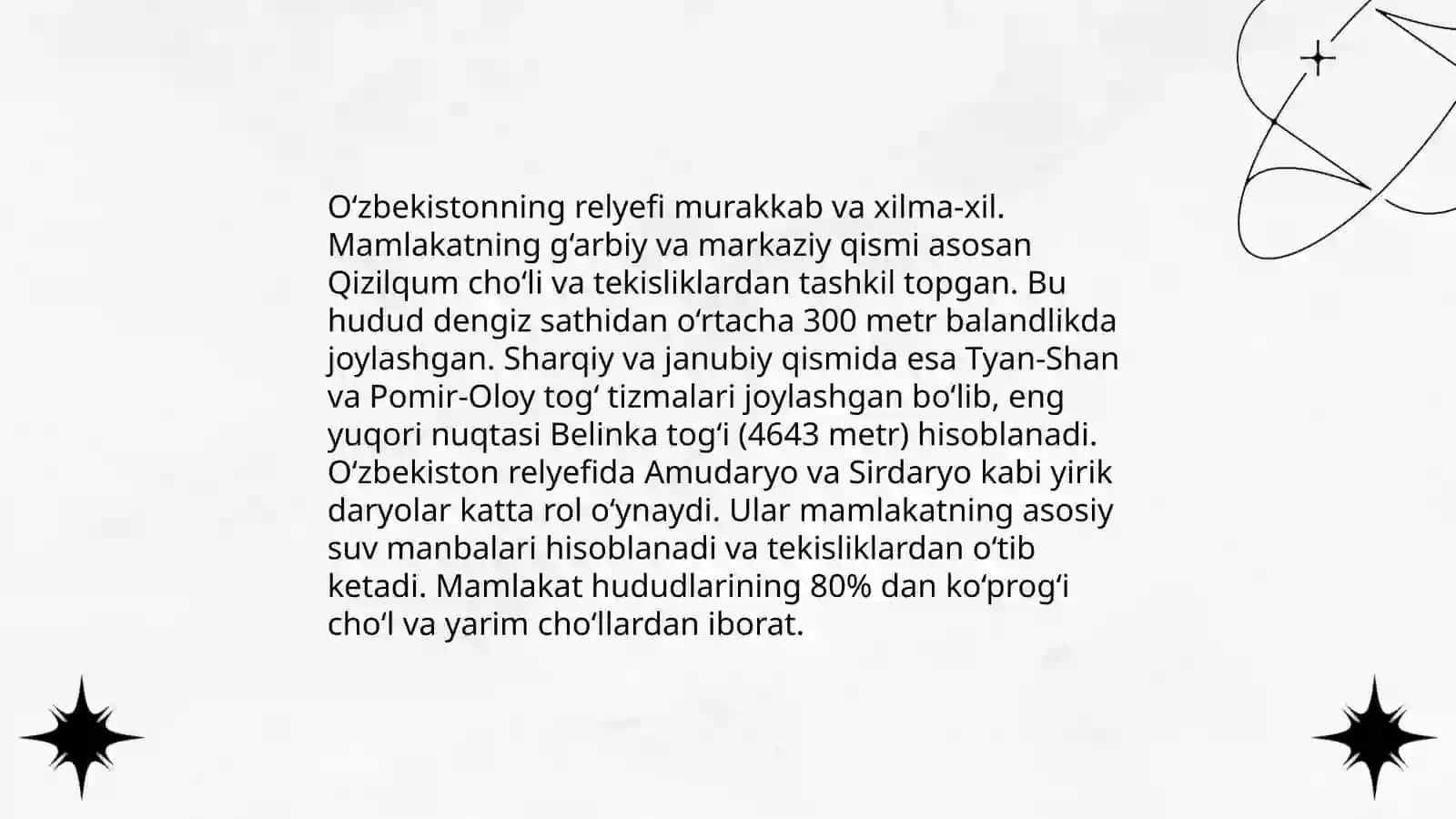 O‘zbekiston relyefi 3