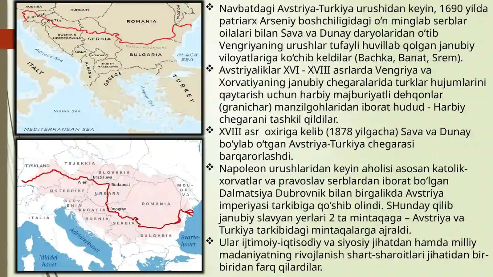 Janubi-Sharqiy Yevropa xalqlari yangi davrda: tarixiy rivojlanishning asosiy voqealar va jarayonlari 3