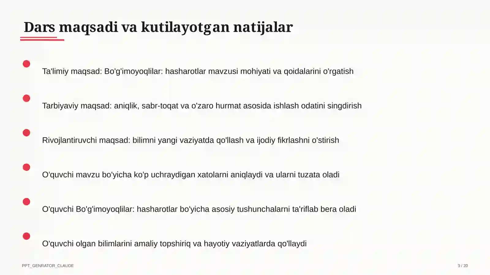 Bo'g'imoyoqlilar: hasharotlar (7-sinf) 3