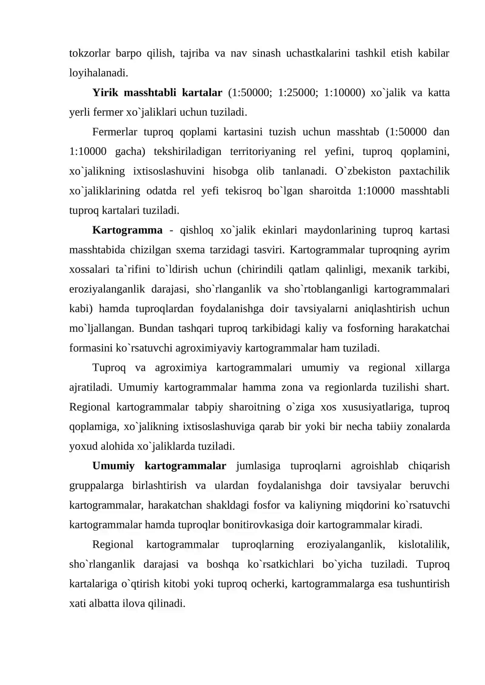 Tuproq xaritalarini o`qishni va undan foydalanishni o`rganish 3