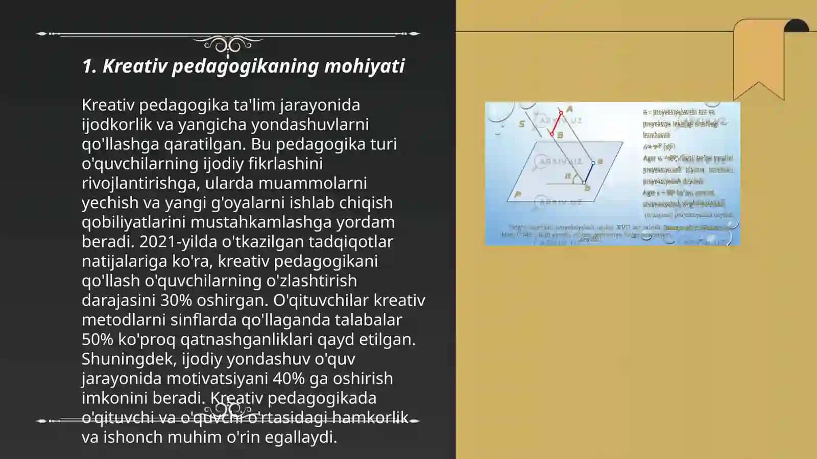 Kreativ pedagogika fanini tamoyil va mezonlari 3
