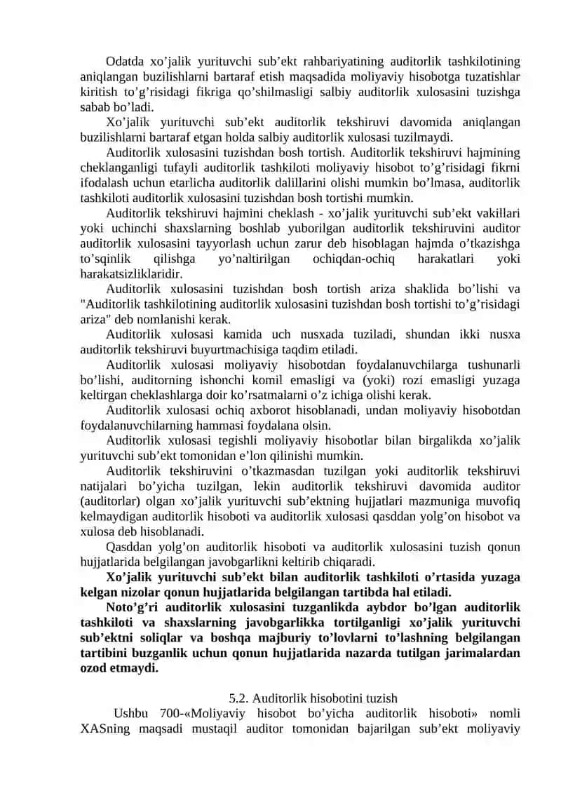 Auditorlik xulosasi 3