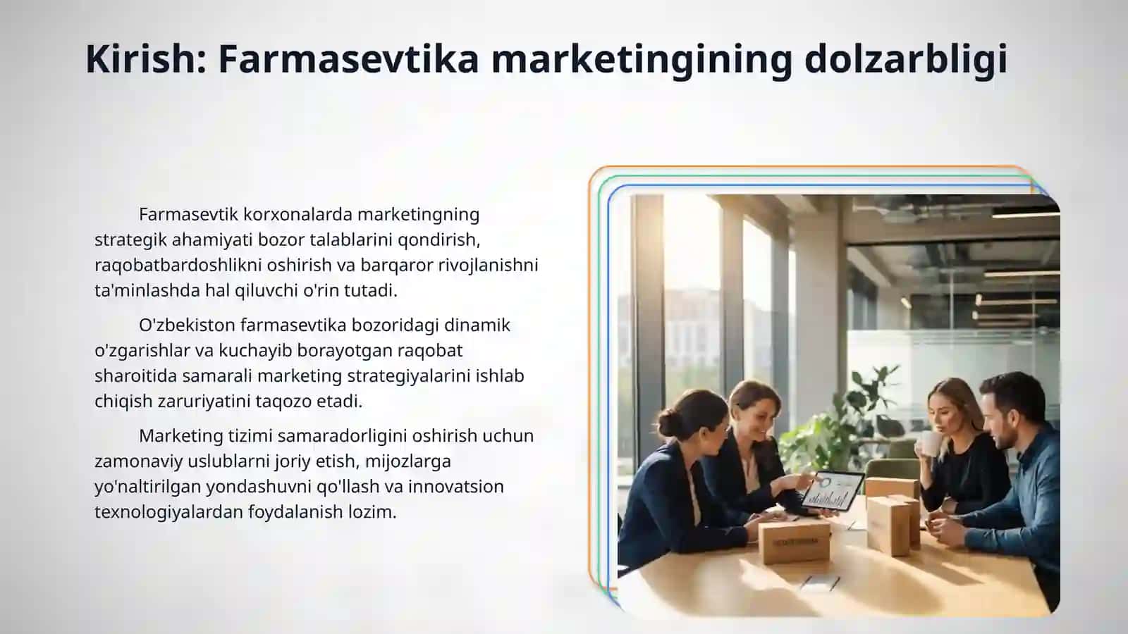 Farmasevtik korxonalarida marketing tizimini tashkil etish 3