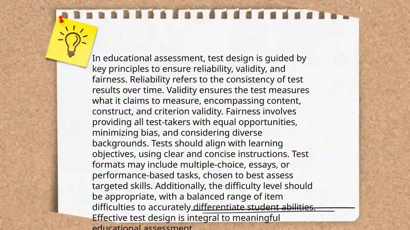 Test assignments design methodology 3