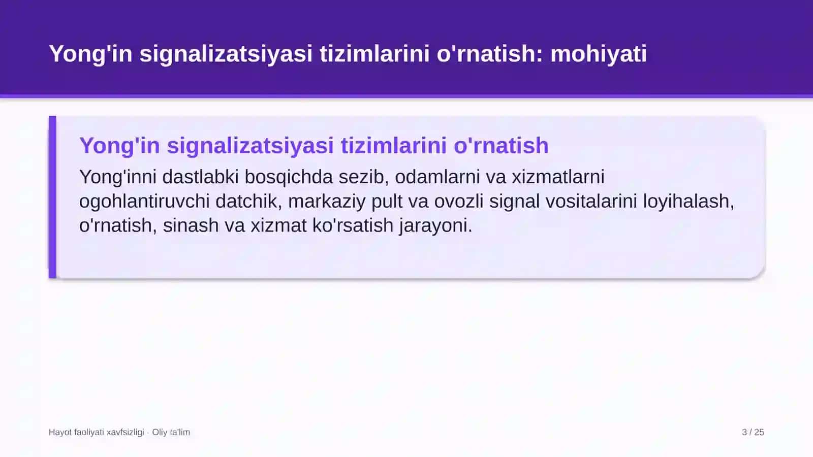 venchur fondlarida yong'in signalizatsiyasi tizimlarini o'rnatish 8717 3