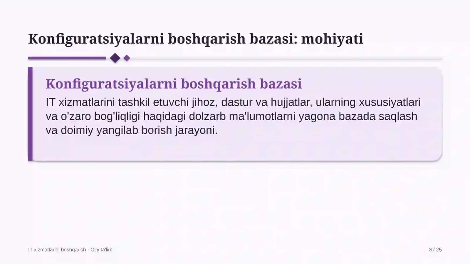 elektr ta'minoti korxonalarida konfiguratsiyalarni boshqarish bazasini yuritish 7090 3