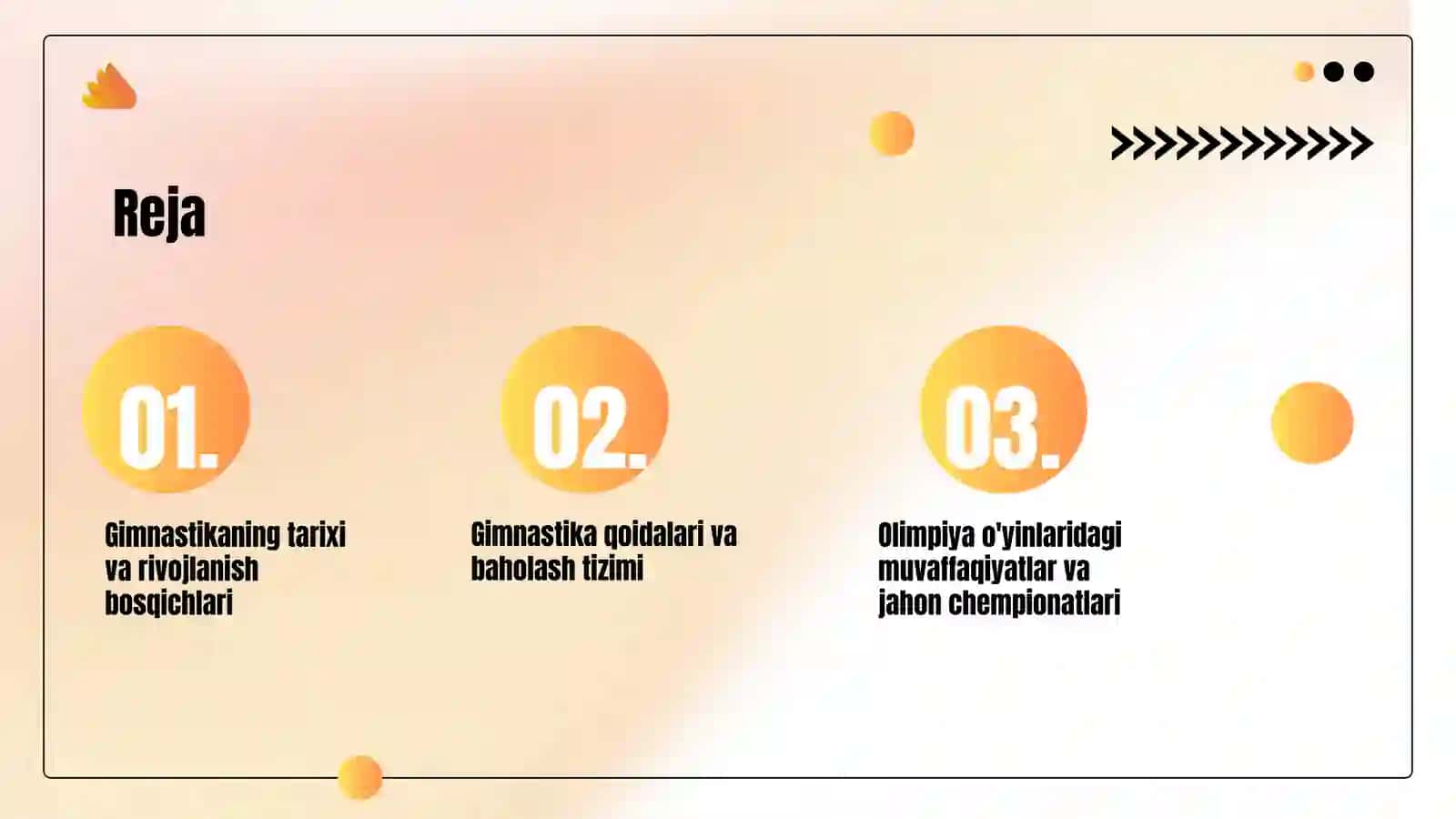 Sport gimnastikasi (tarixi, qoidalari, olimpiya o`yinlari, jahon chempionatlari) 3
