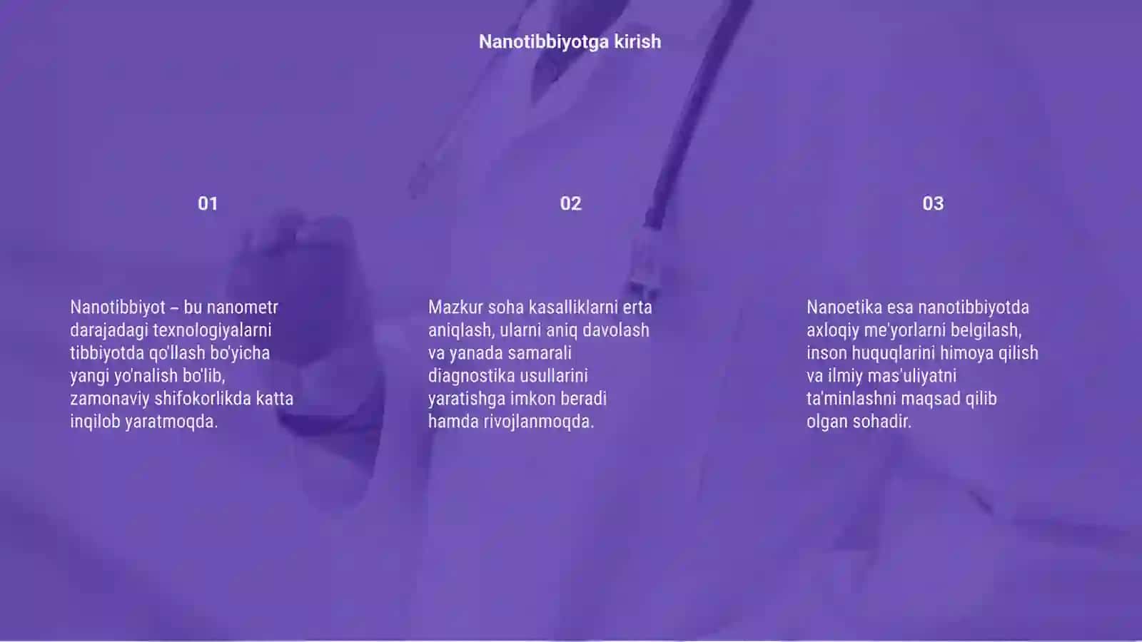 Nanotibbiyot va nanoetika 3