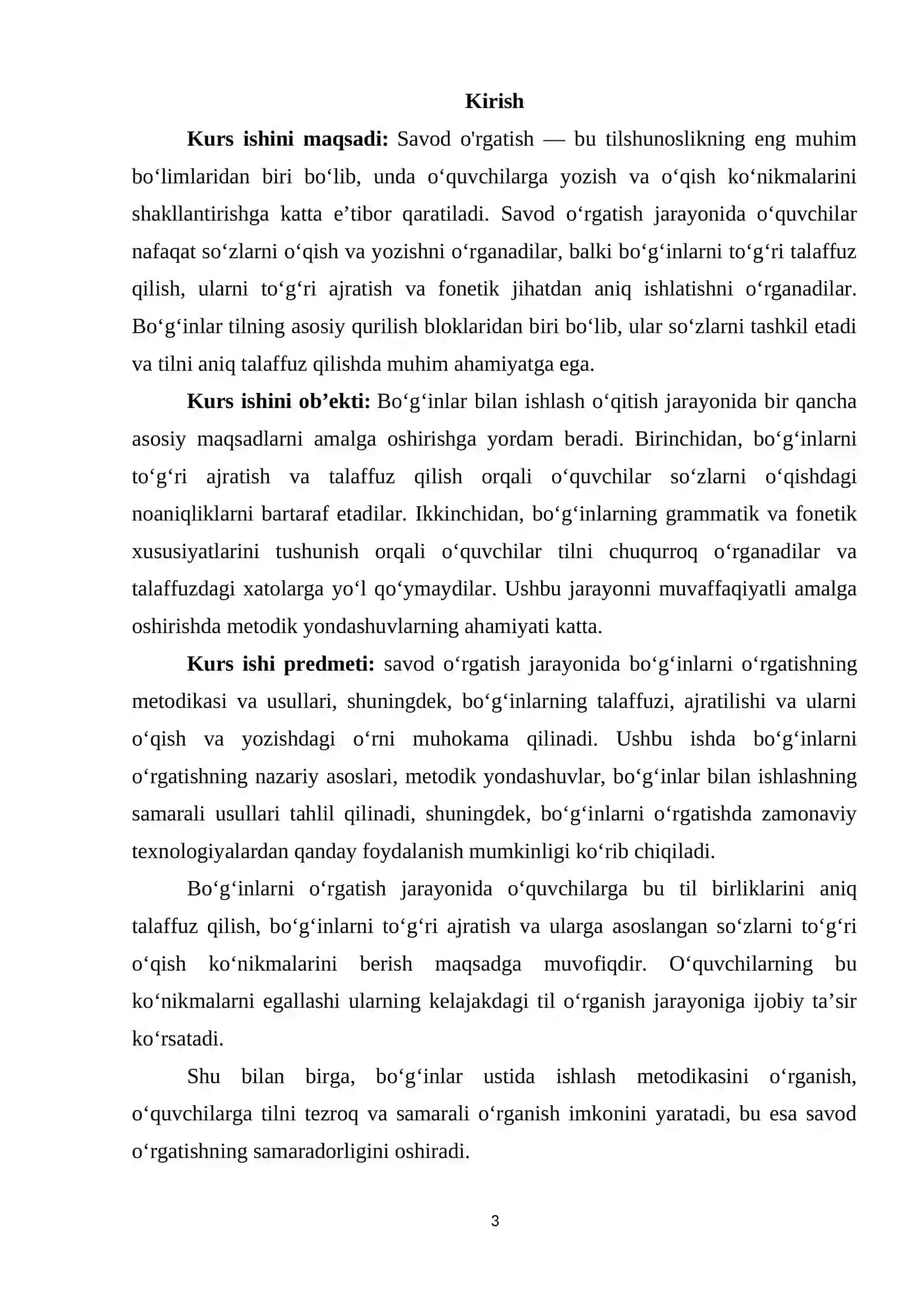Savod o'rgatish davrida bo'g'in ustida ishlash 3