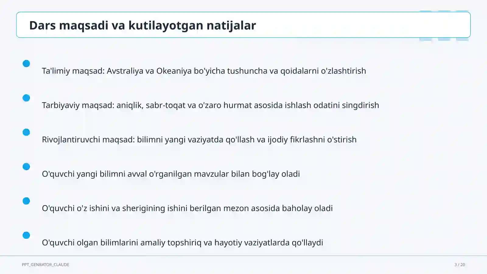 Avstraliya va Okeaniya (7-sinf) Geografiya 3