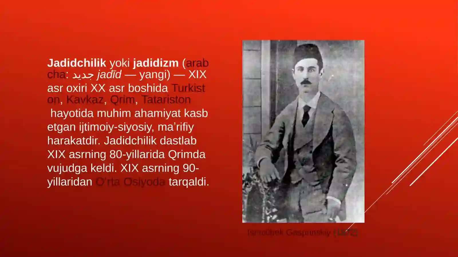 Jadid maktablarining tashkil topishi va rivojlanishi. Jadid milliy madbuoti 3