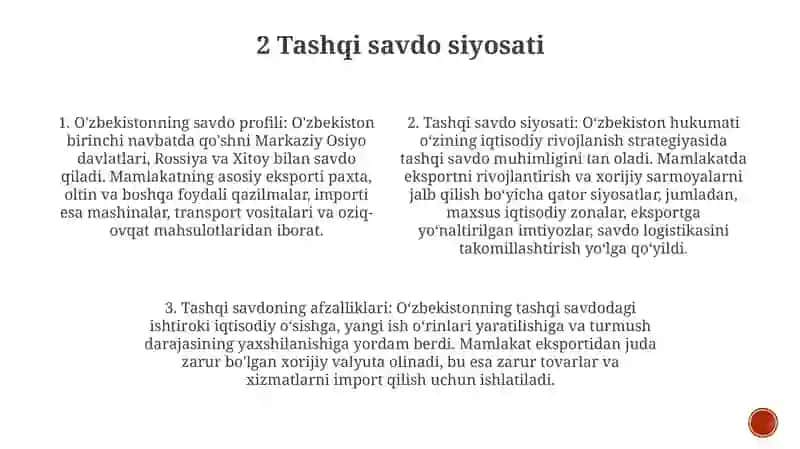 Xalqaro Savdo Nazariyalari, Tashqi Savdo Siyosati 3