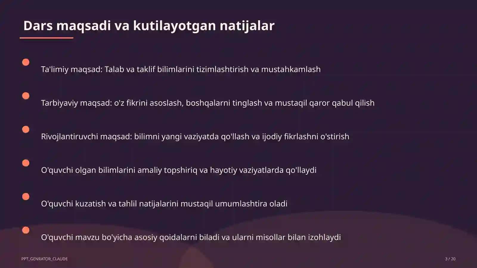Talab va taklif (9-sinf) 3