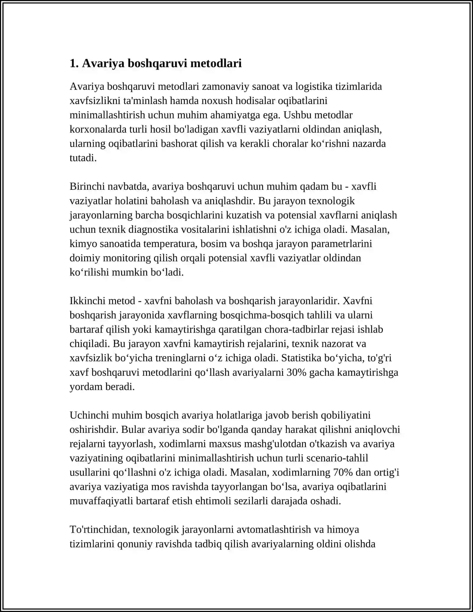 QIDIRUV VA AVARIYA ISHLARINI BOSHQARISH 3