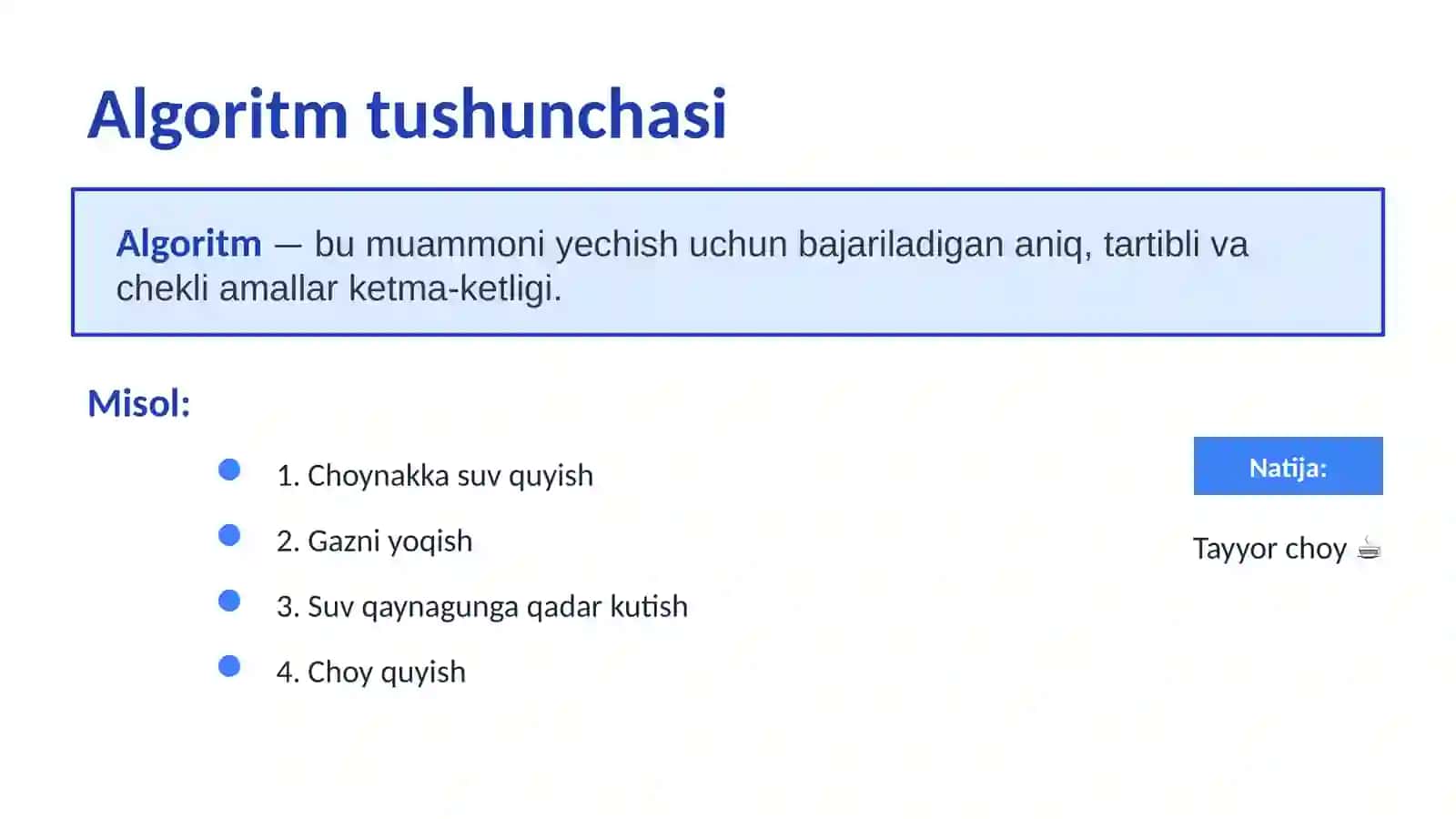 Algoritm nazariyasining maqsad va vazifalari 3
