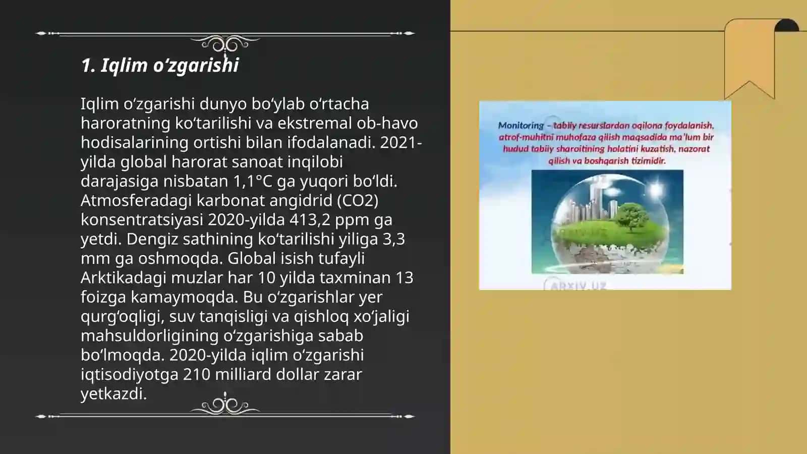 Atrof-muhit va tabiiy resurslar iqtisodiyotiga ta'sir etuvchi omillar 3