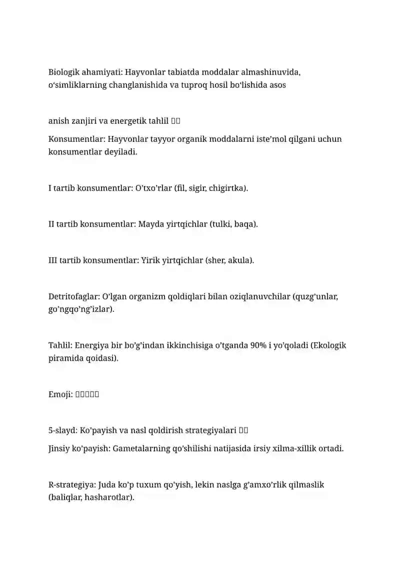 Hayvonot olami — Yer yuzidagi eng rang-barang va murakkab biologik tizimlardan biridir 3