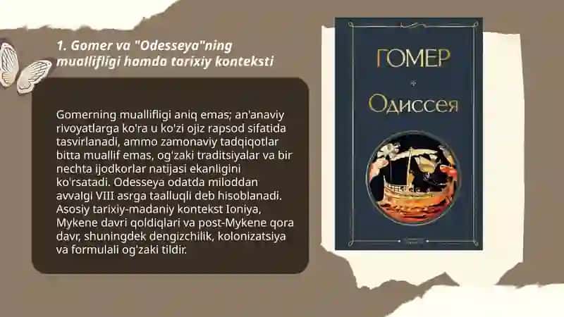 Gomerning "Odesseya" dostoni 3