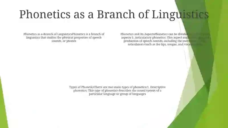 Phonetics 3