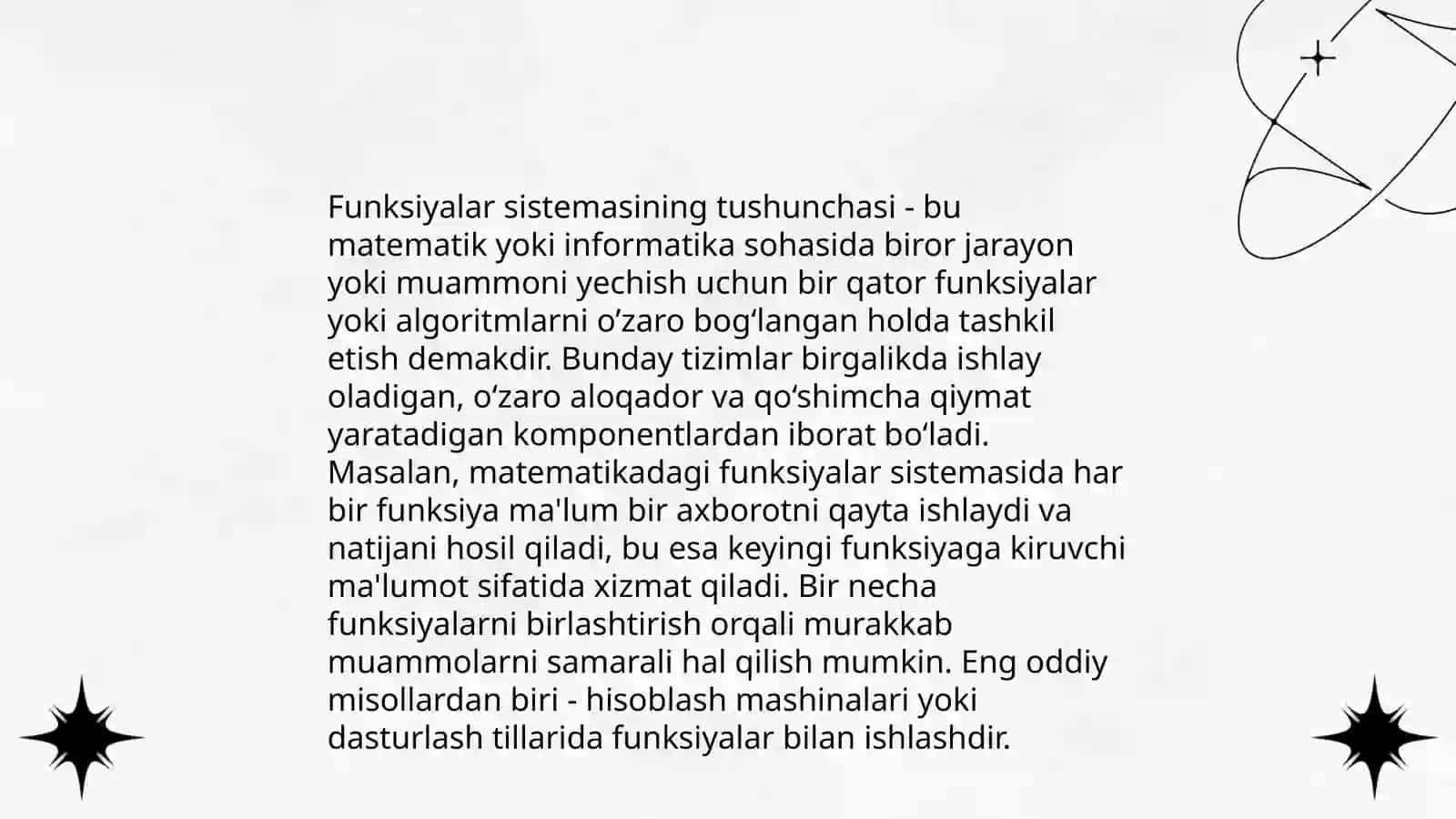 FUNKSIYALAR SISTEMASI TO‘LIQLIGINING ZARURIY YETARLI SHARTLI 3