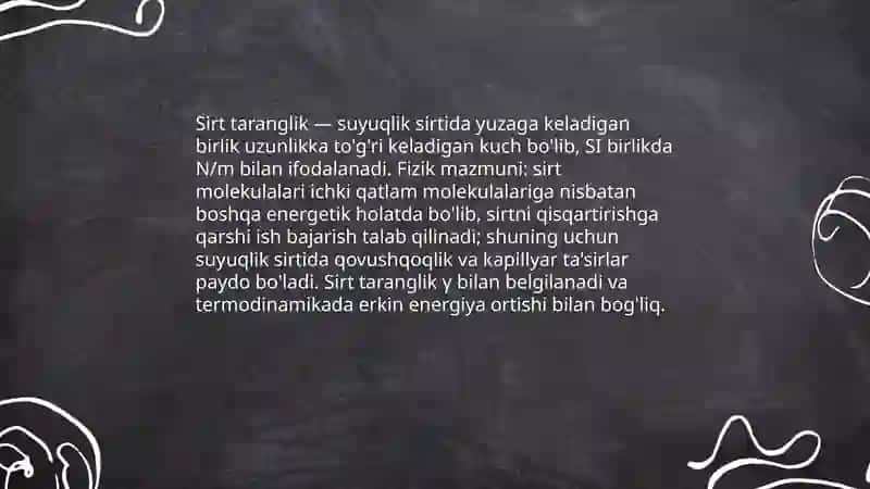 Sirt taranglik 3