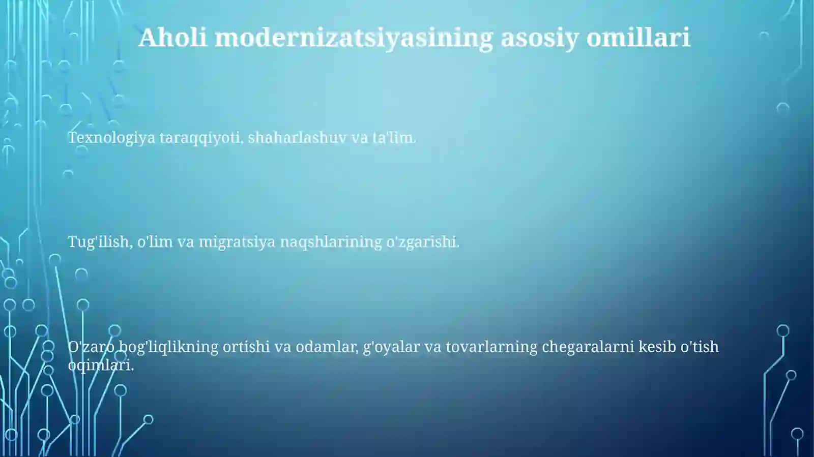Demografik Modernizatsiya va Globalizatsiyaning Kelajagi 3