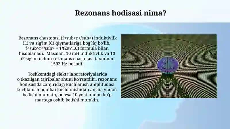 Rezonans hodisalari: Ta'rif va tushunchalar 3