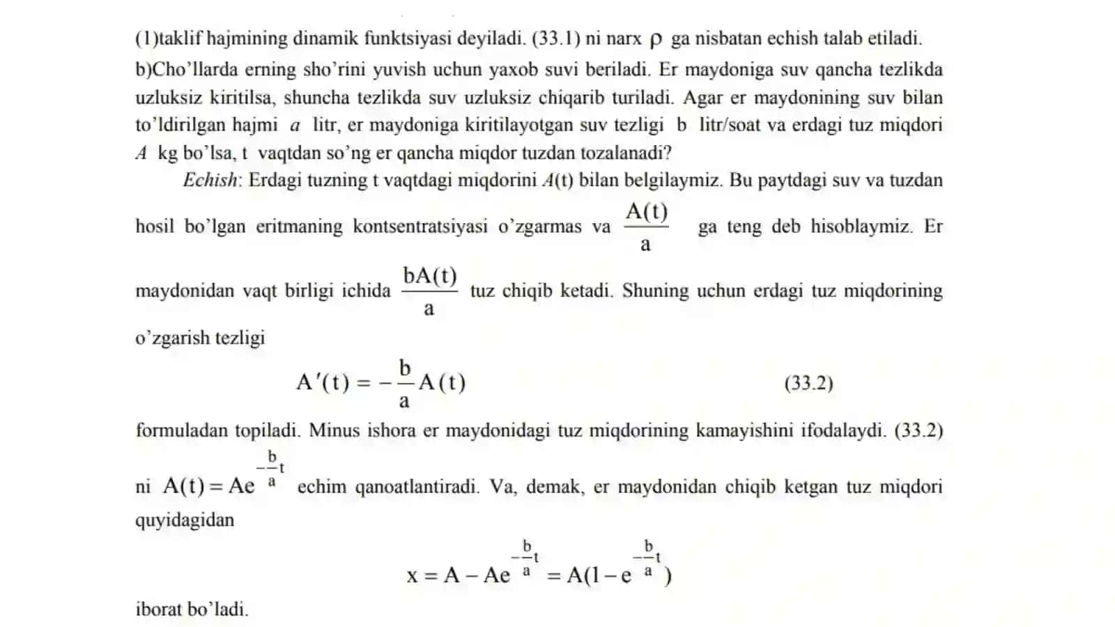Oddiy differensial tenglamalar 3